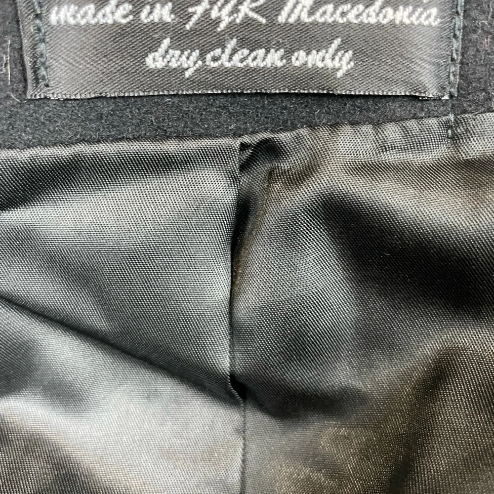 Vintage Gianfranco Ruffini Mens 44R Black Cashmere Blend Blazer PR‎ Macedonia